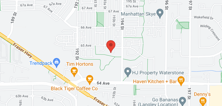 map of 110 19366 65 AVENUE